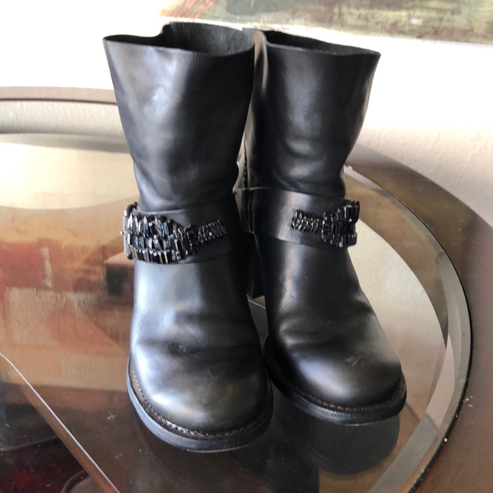 Vera Wang lavender and boots